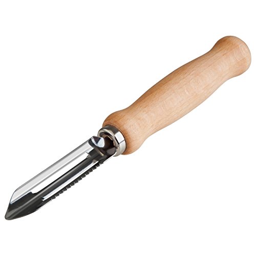 Preisvergleich Produktbild Sparschäler mit Doppelklinge aus Buchenholz