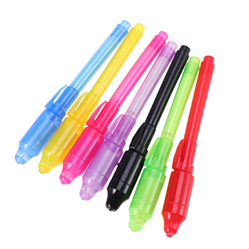 Toyvian Highlighter Chisel Tip Light Pen Magic Brignt Color Note Pen for Students Office