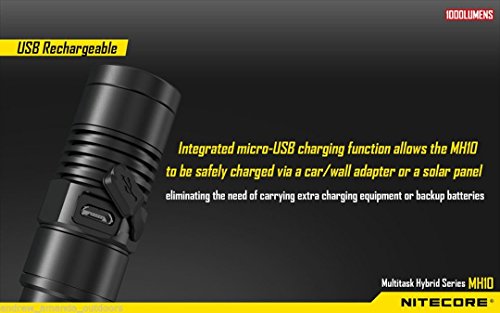 Nitecore Multitask Hybrid MH10 XM-L U2 bis 1000 Lumen aufladbar - 5
