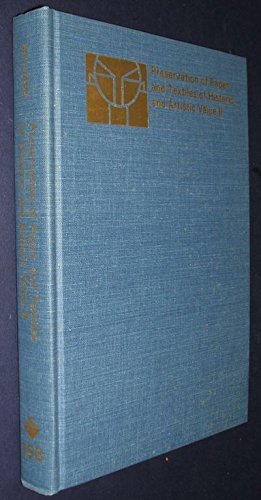 couverture de : Preservation of paper and textiles of historic and artist...