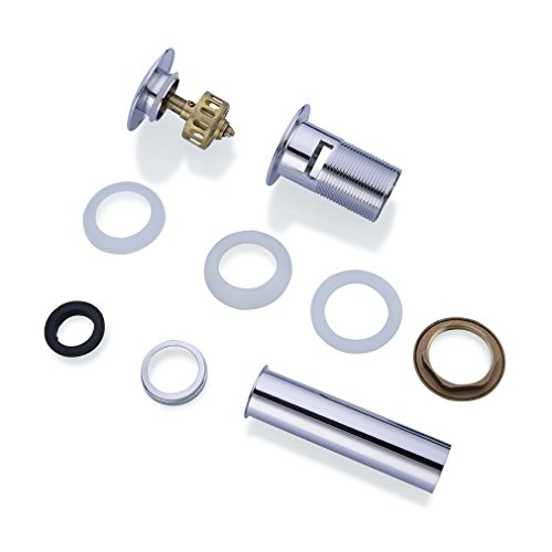 BONADE® Chrom Universal Ablaufventil Ablaufgarnitur mit Überlauf POP UP Ventil für Waschtisch oder Waschbecken - 3