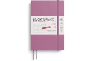 ‎LEUCHTTURM1917 LEUCHTTURM1917 372610 Monatsplaner & Notizbuch Paperback (B6+) 2026, 16 Monate (01 November 2025-28. Februar 2027), Softcover, Dusty Rose, Deutsch