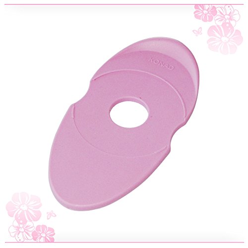 KONAD® Starter Set Basic: Double Edge Stempel zweiseitig + XL Scraper + Schablonenhalter oval + Schablone m98 + NAILFUN Stamping Lack weiss 11ml - 4