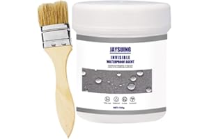 AMESOR Agent Imperméable Invisible - Revêtement Imperméable Transparent - Agent Anti-Fuite Étanche - Mastic Adhésif Liaison - Agent Anti-Fuite Imperméable pour Toits, Murs, Etc.30/100 / 300ML