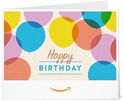Happy Birthday Balloons - Printable Amazon.co.uk Gift Voucher