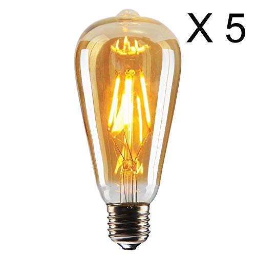 LintaiHousewares Vintage Ampoule Rétro à l'ancienne Style Edison E27 40W 220V (5 Pack)
