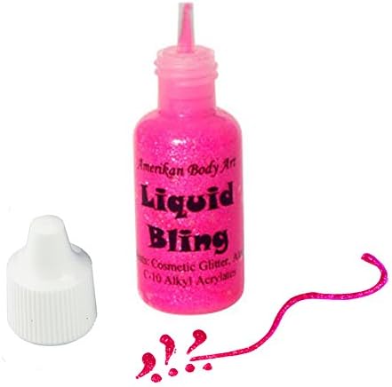 Amerikan Body Art Liquid Bling - Electric Pink (0.5 oz)