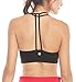 Produktbild QUEENIEKE Damen leichte Unterstützung Doppel-T Rücken Kabellose Pad Yoga BH Farbe Schwarz Größe M