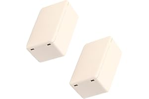 TOPHOMER 2 pezzi Involucro piccolo progetto bianco rotto, scatola di giunzione elettronica, alloggiamento elettrico in plastica per il montaggio di circuiti stampati, alimentatori