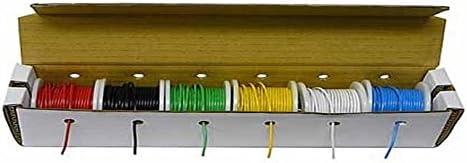 Electronix Express27WK24SLD25 Hook-Up Wire Kit 24 Guage Solid Wire, 25 feet Spools