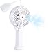 Produktbild skgames Tragbarer Akku USB Handventilator Taschenventilator Mini Ventilator Lüfter mit Luftbefeuchter Sprühnebel Wassernebel Funktion und aufladbaren Akku (Weiß)