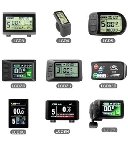 KT-LCD8H Display Für Pedelec & E-Bikes – Wasserdicht, 24V/36V/48V, Mit Neuer Benutzeroberfläche