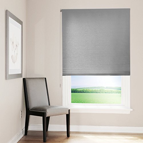 casa pura® Sichtschutzrollo – lichtdurchlässig – in neun Größen | Grau | 120x150cm - 7