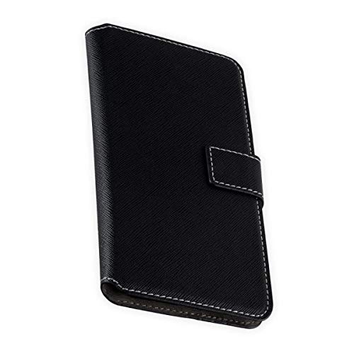 Preisvergleich Produktbild BookStyle Tasche Vertikal für Huawei P30 Lite - mit Halterung - schwarz