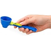 Kyro Tech Kaydırmalı Ayarlı 2in1 Mutfak &Ouml;l&ccedil;&uuml; Kaşığı, Ayarlanabilir &Ouml;l&ccedil;ekli Baharat Kaşığı, ml Ve gram &Ouml;l&ccedil;ekli, Sıvı ve Katı G