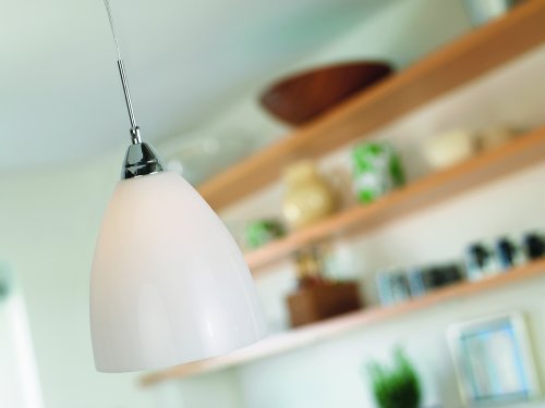 Nordlux E27 Read Glass Pendant Light, White