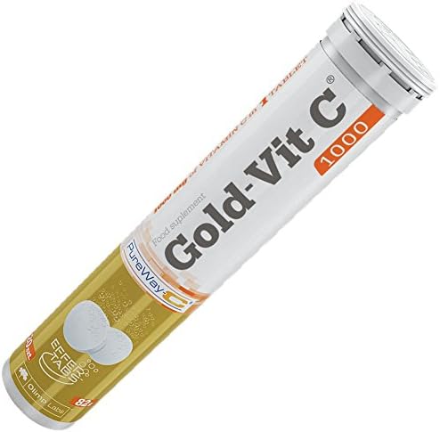 Olimp Labs GOLD-VIT C 1000 Vitamin C Ascorbic Acid Effervescent Tablets Soluble Drink (Orange 20tabs)