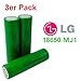 Produktbild 3x LG INR18650-MJ1 Akku 3500mAh 3,7v Lithium-Ionen 18650 Batterie - Ideal für Sub-Ohm Dampfer E-Zigarette Flat Top Flachpol