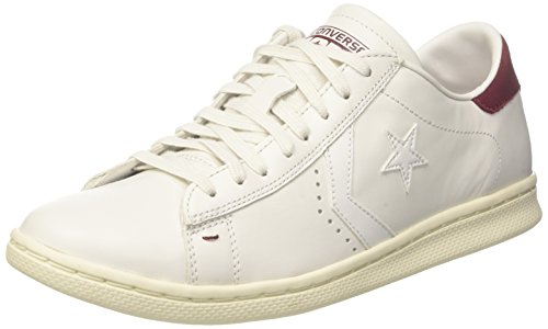 Converse Men's Pro Leather Lp Ox Sneakers, White (White Dust/Maroon/Snow  White), 7 UK- Buy Online in Brunei at brunei.desertcart.com. ProductId :  50740624.