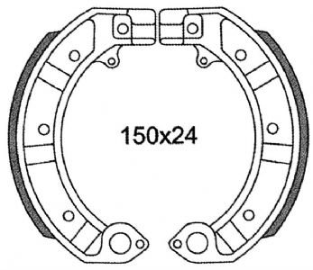 Preisvergleich Produktbild Vespa PX 125, 200 PK, Piaggio Bremsklötze