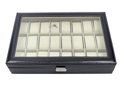 Kunstleder Armbanduhr Display Box 24Raster Kunstleder Armbanduhr Display Box 24Raster