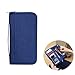 Produktbild winomo Passport Holder Cover Fall Polyester RFID-blockierender Travel Wallet-Wallet Kreditkarte ID Card documents9.3 * 12,4 x 3 cm (dunkelblau)