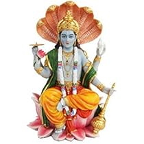 Amazon.de: PTC Vishnu with Lotus Mythological Indian Hindu God ...