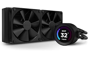 NZXT Kraken Elite 240 - RL-KN24E-B1 - Refrigeración líquida CPU AIO 240mm - Pantalla LCD gran angular 2,36" personalizable - 2 ventiladores F120P - Negro