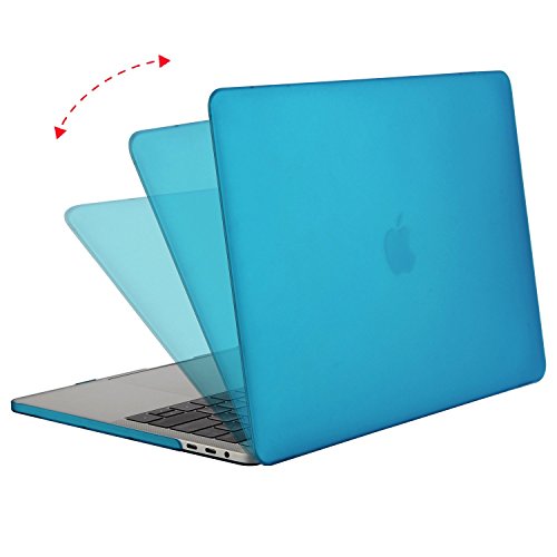MOSISO MacBook Pro 13 Hülle 2016 – Ultra Slim Hochwertige Plastik Hartschale Tasche Schutzhülle Snap Case für NEUESTE MacBook Pro 13 Zoll (2016 Freisetzung) A1706 / A1708 mit/ohne Touch Bar and Touch ID, Wasser Blau - 4