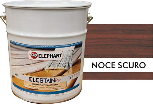 ELE STAIN PRO 5lt | Impregnante per legno all'acqua (Noce Scuro)
