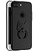 Produktbild iPhone 7 Plus Hülle mit Ring Ständer , Caler® Hoch Qualität Stoßfest Hart PC Ultra dünn anti-dropping Ringhalter Anti-Scratch Schutz kratzfest Schutzhülle Case für iphone 7 Plus 5,5" (schwarz)