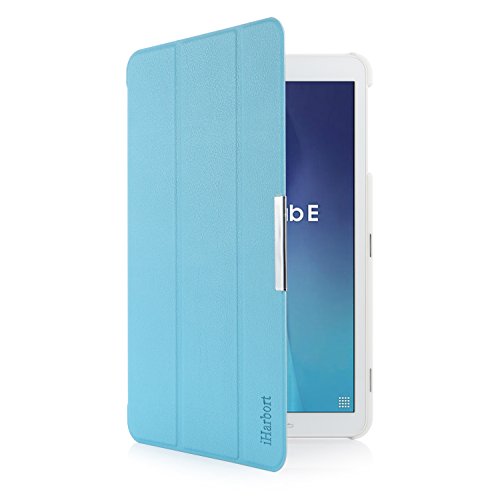 iHarbort® Samsung Galaxy Tab E 9.6 Hülle – Ultra Slim Leder Tasche Hülle Etui Schutzhülle Für Samsung Galaxy Tab E 9.6 Zoll T560 T565 Case Cover Holder (Galaxy Tab E 9.6, hellblau) - 5