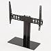 Produktbild King TV Standfuß für Flachbildschirme/LCD/LED/Plasma TVs 12”-65” zoll, Ständer max. 45kg, mit kippbare Fernsehständer, Schwarz