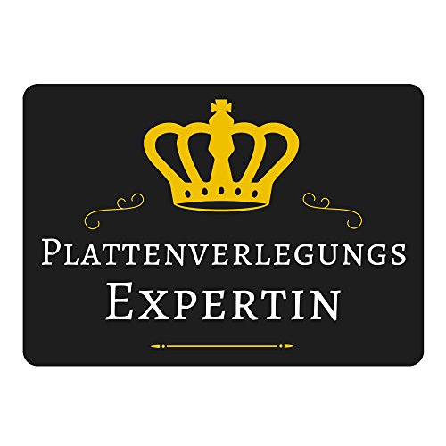 Preisvergleich Produktbild Mousepad Plattenverlegungs Expertin schwarz