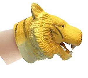 Popsugar Bengal Tiger Hand Puppet for Kids, Yellow