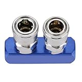 【Amplia gama de aplicaciones】 Ampliamente aplicable para la conexión entre dispositivos neumáticos y mangueras de aire. Tipos opcionales: 2 vías, 3 vías, 4 vías, 5 vías; Altura: 58 mm / 2.28 pulg. Diámetro del agujero: 12 mm / 0.47 pulg.