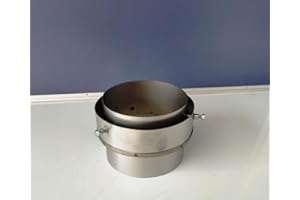 StoveMaestro 6"- 6" Flue Pipe to Flexible Flue Liner Adaptor with Fixing Bolts