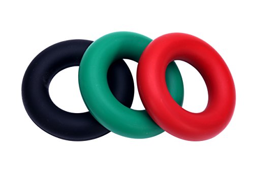 iBegem 3-Stück Handtrainer Ring Silikon, Fingertrainer Klettern, Unterarmtrainer, Strengthener, 30LB 40LB 50LB Zum Training Deiner Kraft und Ausdauer - 7