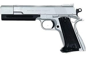 Saigo Defense Pistolet Airsoft STTI 9719 Hitman Silver à Ressort (Spring) / Couleurs : Noir et argenté/Matière : Plastique ABS Haute Résistance/Puissance : 0.3 Joule