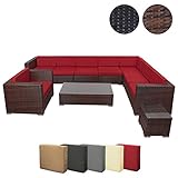 Material Bezüge: 100 % Polyester * Material Polster: Schaumstoff * Max. Belastung je Element: 120 kg * Gesamtgewicht: 110,5 kg * Lieferung erfolgt unmontiert in 7 Kartons