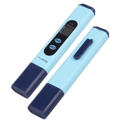 COLEMETER Digital LCD EC Leitwertmessgerät zur Überprüfung der Wasserqualität Wassertester Tester Pen 0-9999 µs/cm - 5