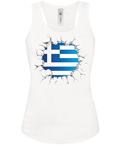 FUSSBALL – FANARTIKEL – Griechenland 5710 Frauen Tank Top (TT-F) Gr. S