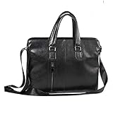 Laptoptasche Aktentasche Schulter Messenger Bag, Leder Aktentasche multifunktionale Portable große Kapazität Handtasche Messenger Bags Messenger Bag