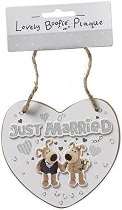 Just Married Boofle Plaque Wedding Gift