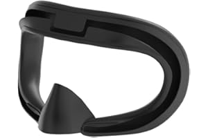 BeisDirect Face Pad Cover Kompatibel mit Meta Quest 3 Ersatz Face Pad Kissen Gesichtsabdeckung Halterung Silikon Schutzmatte Augenpolster Für Quest 3 VR Zubehör (Schwarz)