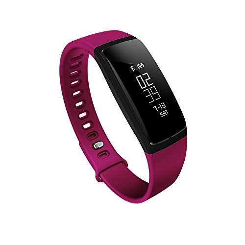 examen KOBWA Tracker D'activité, Fitness Tracker Montre avec Moniteur de Tension Artérielle Podomètre Sommeil Fréquence Cardiaque Calories Etanche IP67 Bluetooth V4.0 Smart Bracelet Sport Connecté pour Smartphone IPhone et Android