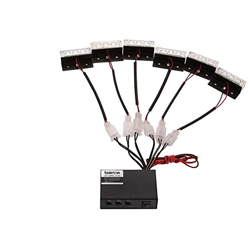 Preisvergleich Produktbild Koolertron 18 LED Einsatzfahrzeug Blitzleuchten für Frontgrill oder Deck, Blau