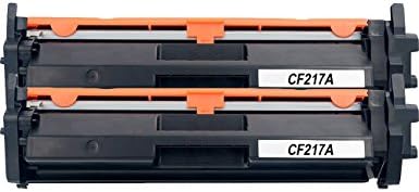 WonderTec Compatible 17A CF217A Black Toner Cartridges Work for HP M102a M102w MFP M130a 130nw 130fn 130w Printer (2 Pack, With Chip)