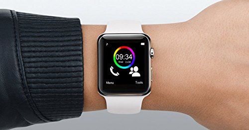 Orologio collegato per smartphone Android, Apple Ios e Windows Bluetooth 4.0Â Smart Watch con supporto SIM Card e fitness tracker Function