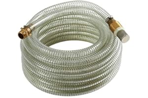 CHM GMBH CHM Tuyau d'aspiration GmbH 1" - Pompe de 15 m - En laiton - Avec clapet anti-retour